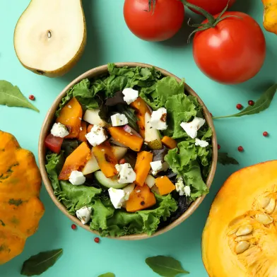 concept-of-healthy-food-with-pumpkin-salad